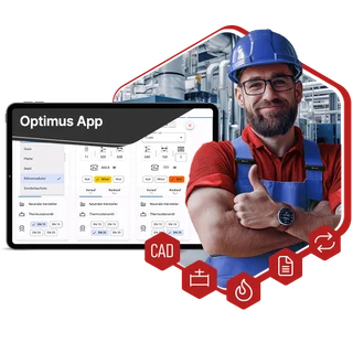 Produktmotiv Optimus-App