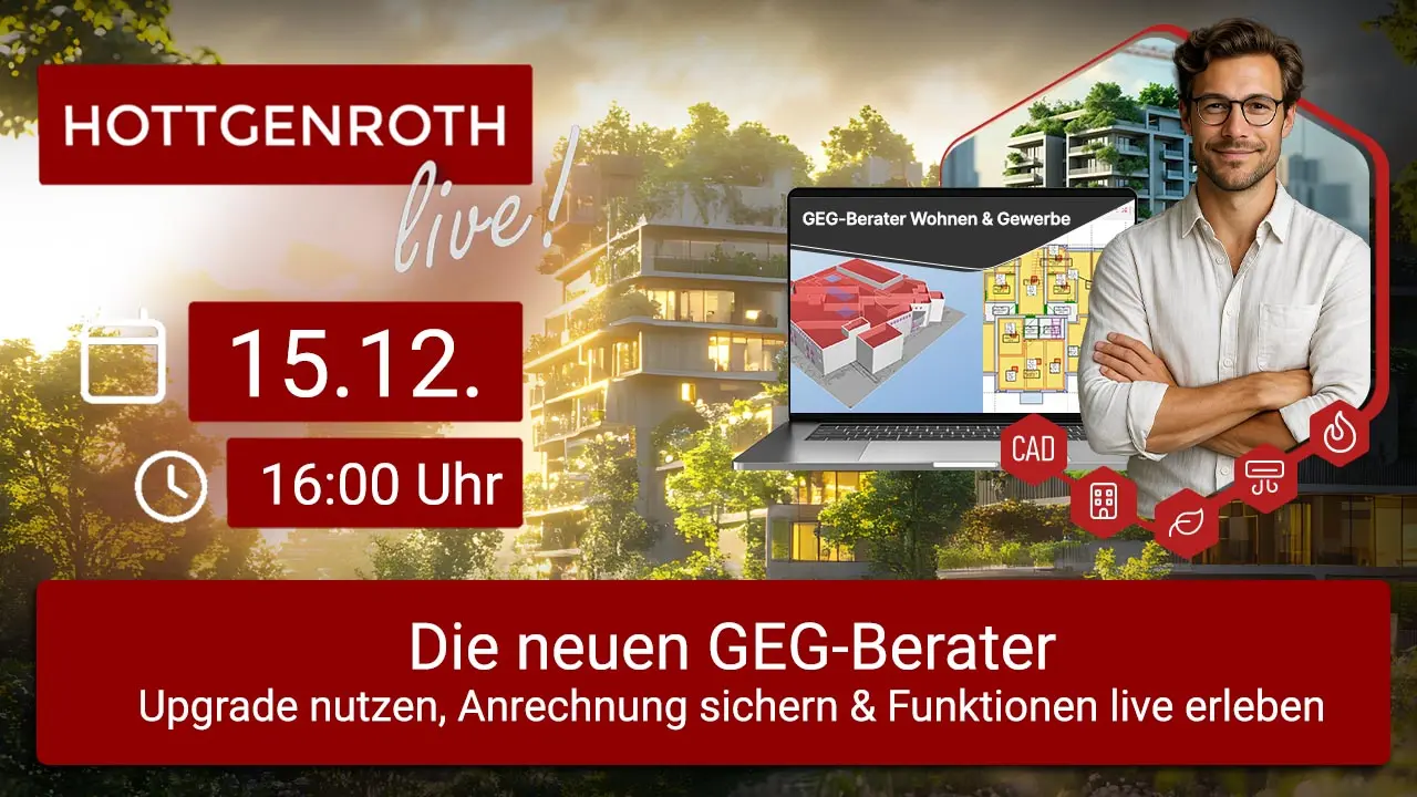Aufzeichnung: Die GEG-Berater im Einsatz – Normgerecht bilanzieren, planen & nachweisen