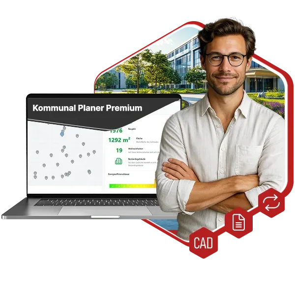 Kommunal Planer Premium auf einem Laptop