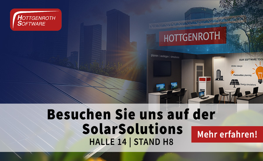 Die Solarbranche und die kaufmännischen Prozesse im Blick: Hottgenroth Software auf der SolarSolutions in Düsseldorf