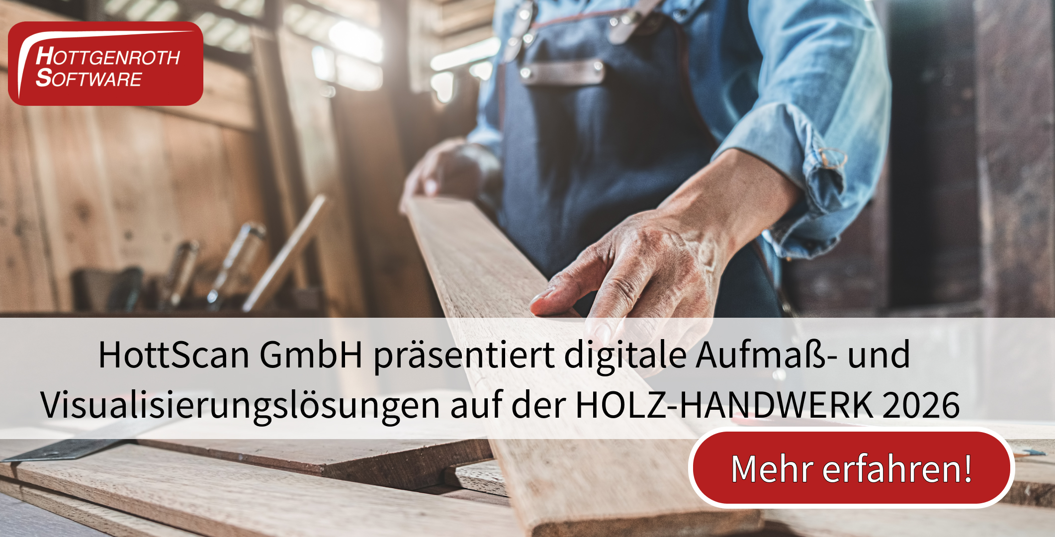 HottScan GmbH präsentiert digitale Aufmaß- und Visualisierungslösungen auf der HOLZ-HANDWERK 2026 