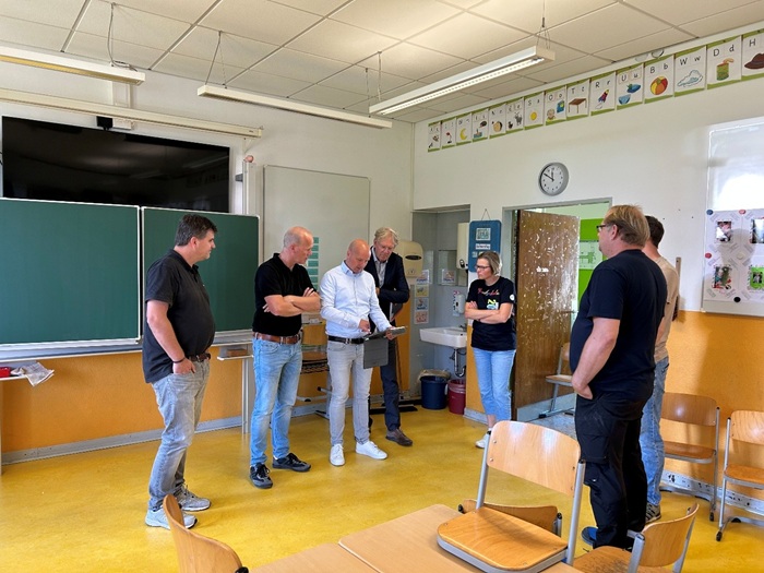 Begehung des Gebäudes Begehung des Gebäudes