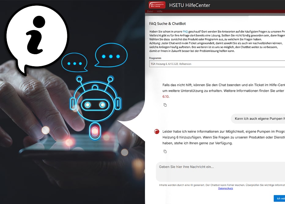 Neuer Chatbot im HilfeCenter