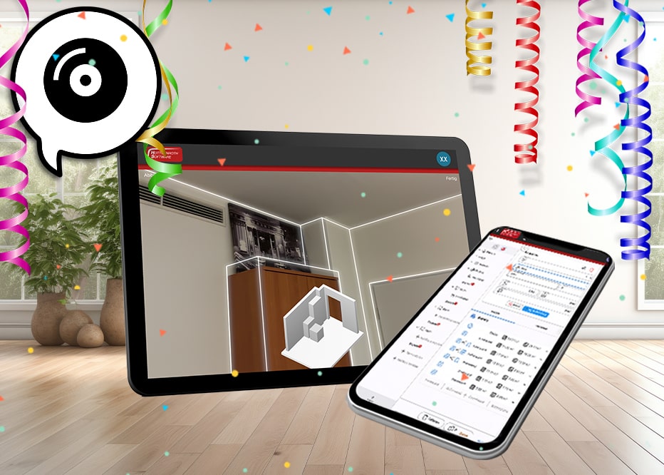 LiDAR-Scan-Funktion in der Optimus-App