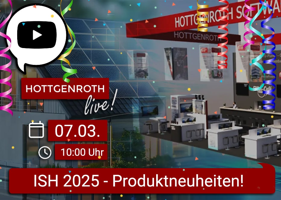 YouTube Livestream 7. März - Produktheuheiten ISH Frankfurt